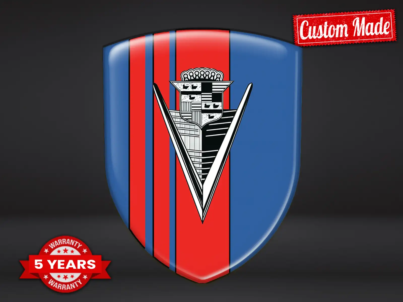 Cadillac Badge Silicone Course Limité Logo Bombé ST